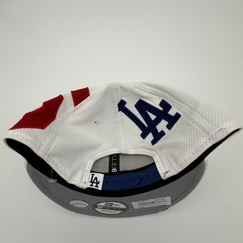 Los Angeles Dodgers New Era 9FIFTY Snapback Hat M. Muncy SEAG White Red - Picture 3 of 7